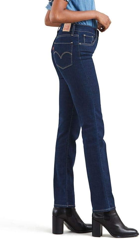imageLevis Womens 724 High Rise Straight JeansCast Shadows Dark Indigo