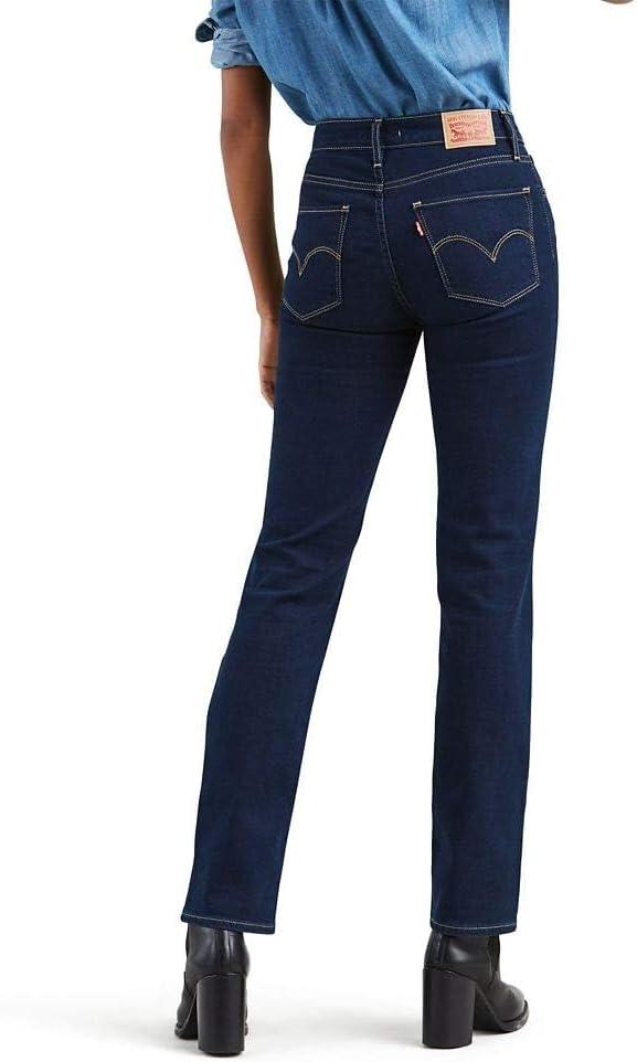 imageLevis Womens 724 High Rise Straight JeansCast Shadows Dark Indigo