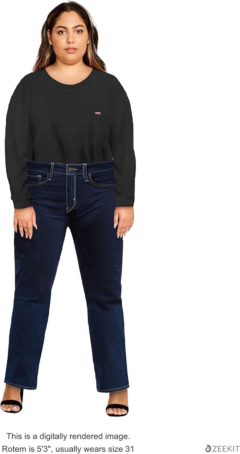 imageLevis Womens 724 High Rise Straight JeansCast Shadows Dark Indigo
