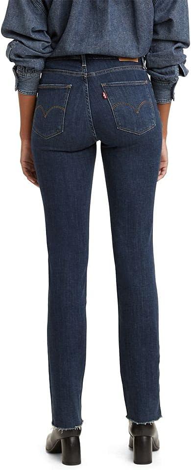 imageLevis Womens 724 High Rise Straight JeansChelsea Hour Dark Indigo