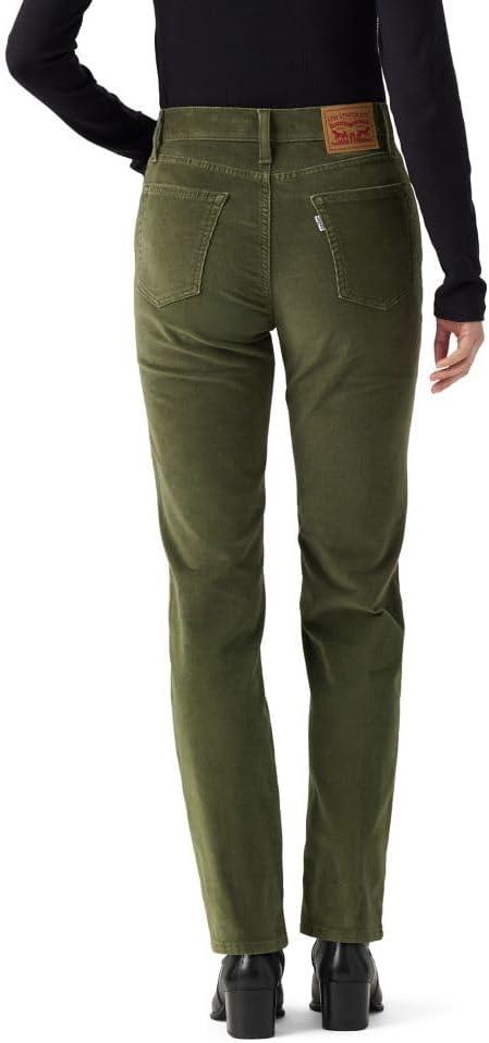 imageLevis Womens 724 High Rise Straight JeansIvy Green Corduroy Stretch