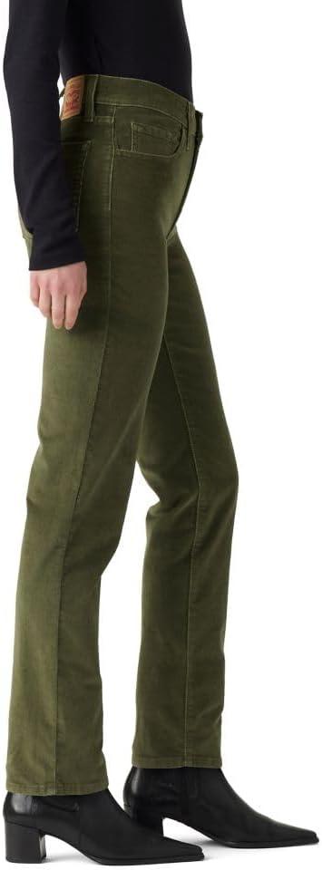 imageLevis Womens 724 High Rise Straight JeansIvy Green Corduroy Stretch