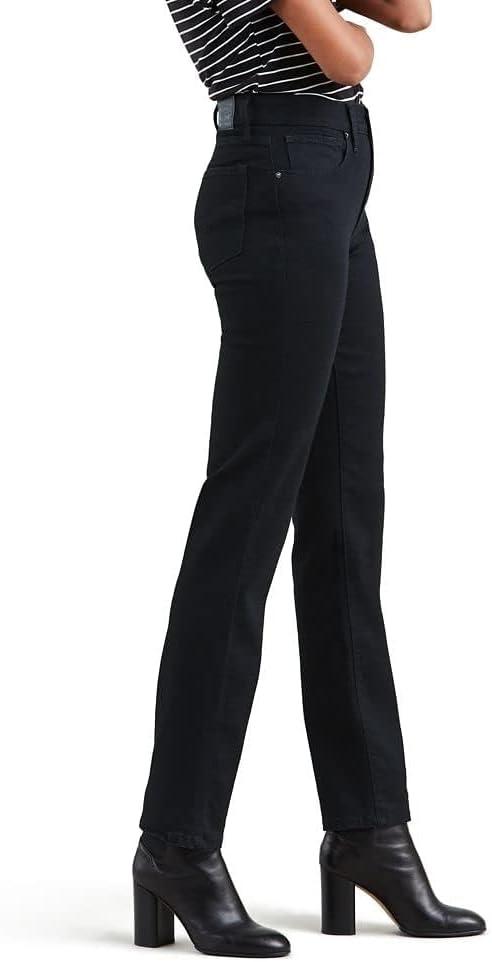 imageLevis Womens 724 High Rise Straight JeansSoft Black