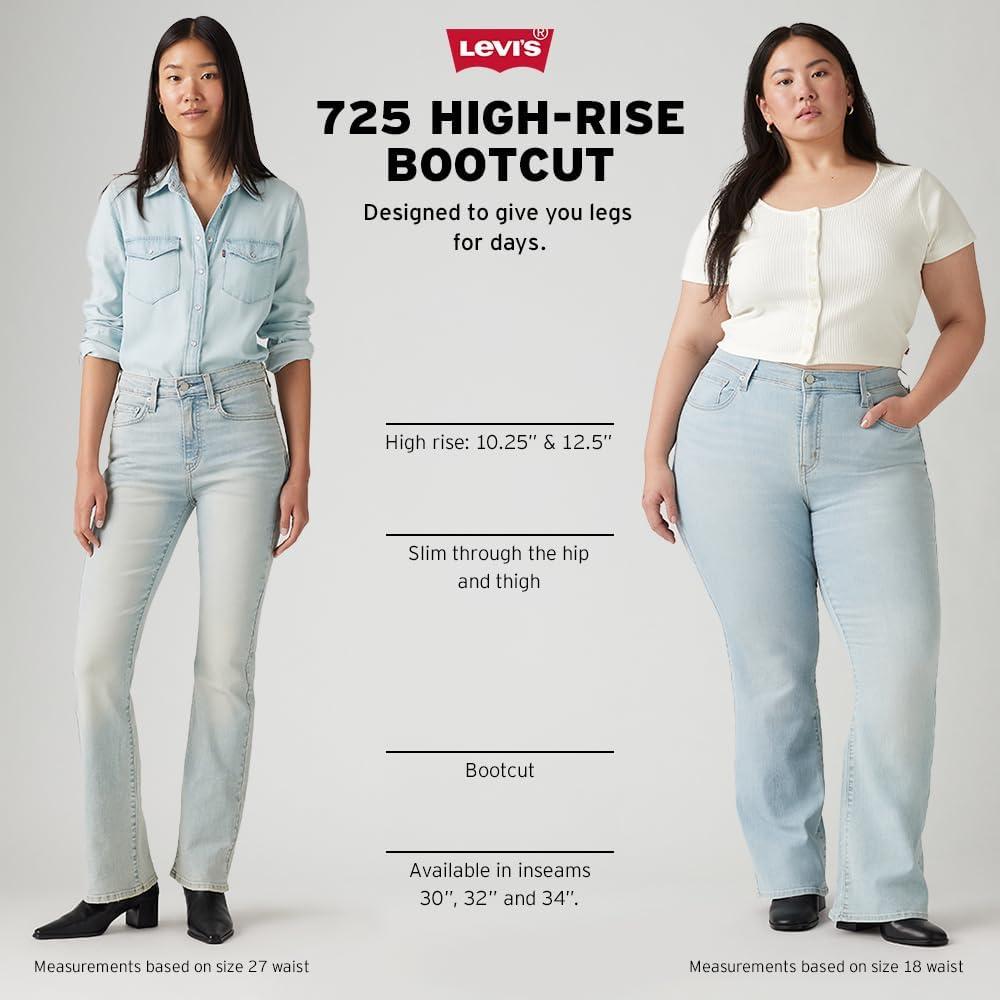 imageLevis Womens 725 High Rise Bootcut Jeans Also Available in PlusCut It Close