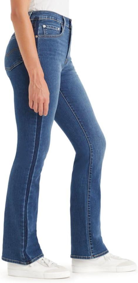 imageLevis Womens 725 High Rise Bootcut Jeans Also Available in PlusNew Ethereal Ecru Slit Short