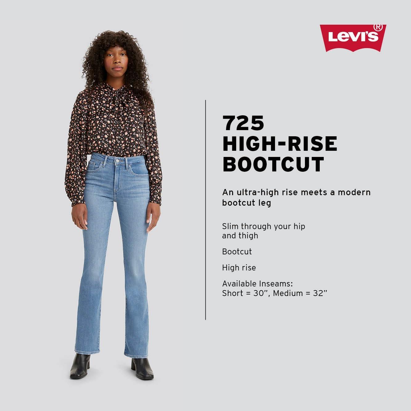 imageLevis Womens 725 Retro High Rise Bootcut JeansDouble Duty