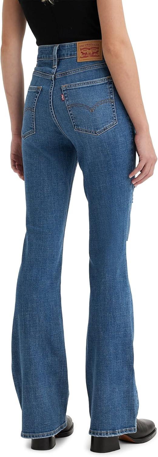 imageLevis Womens 726 High Rise Flare Jeans Also Available in PlusMedium Indigo Destructed