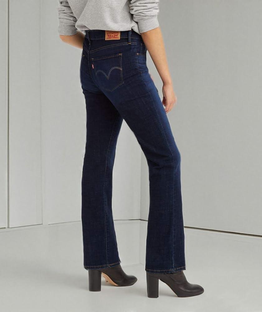 imageLevis Womens Classic Bootcut JeansCobalt Distress Dark Indigo