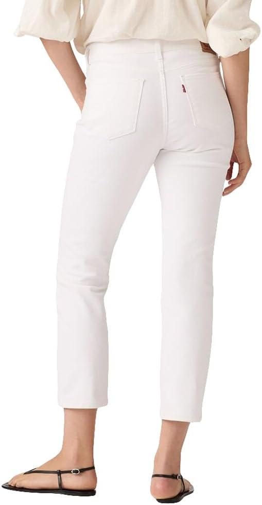 imageLevis Womens Classic Straight Ankle JeansNew Simply White Stretch