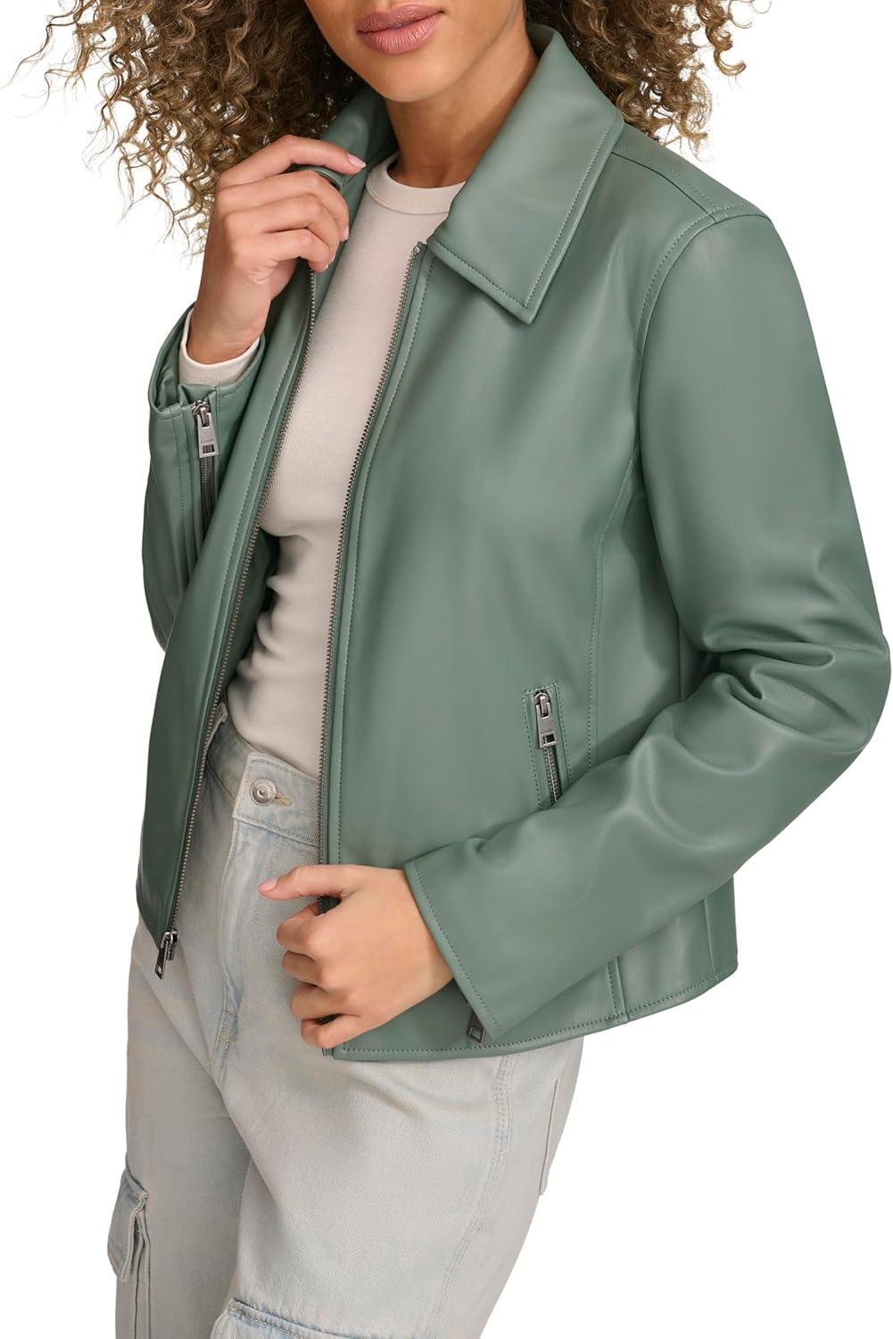 imageLevis Womens Laydown Collar Racer JacketDark Forest