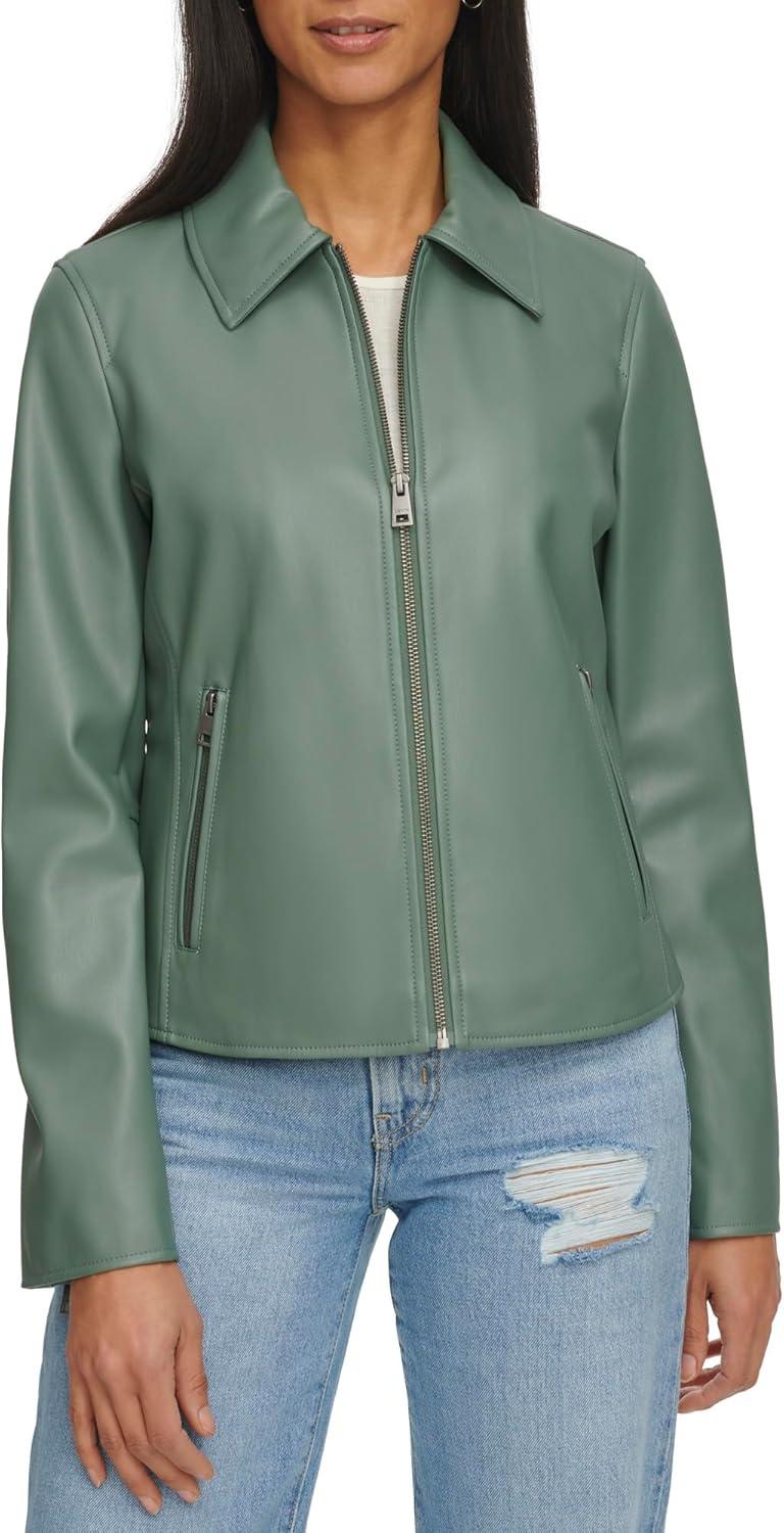 imageLevis Womens Laydown Collar Racer JacketDark Forest