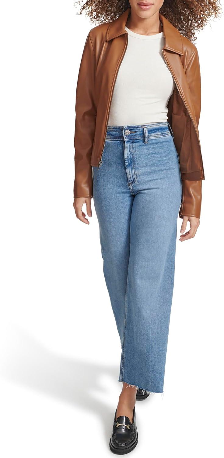 imageLevis Womens Laydown Collar Racer JacketToffee