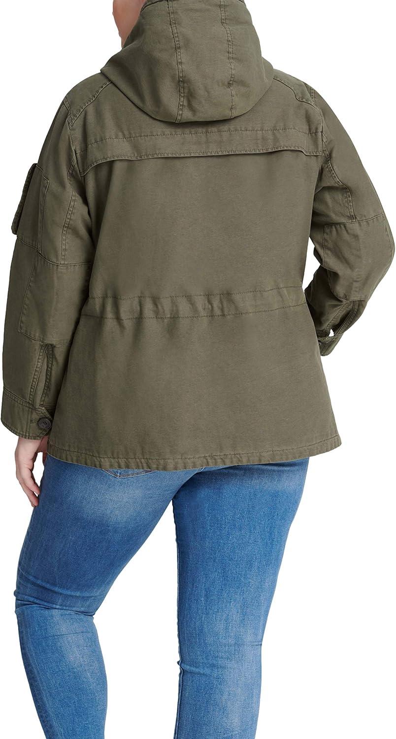 imageLevis Womens Lightweight Cotton Military Jacket Standard amp Plus SizesArmy Green