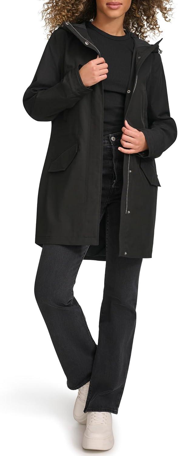 imageLevis Womens Lightweight Tech Fishtail ParkaBlack
