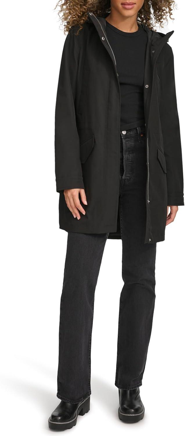 imageLevis Womens Lightweight Tech Fishtail ParkaBlack