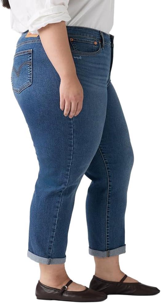 imageLevis Womens MidRise Boyfriend Jeans Plus SizeNew So on Stretch
