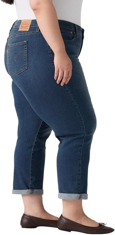 imageLevis Womens MidRise Boyfriend Jeans Plus SizeNew Working Late Stretch
