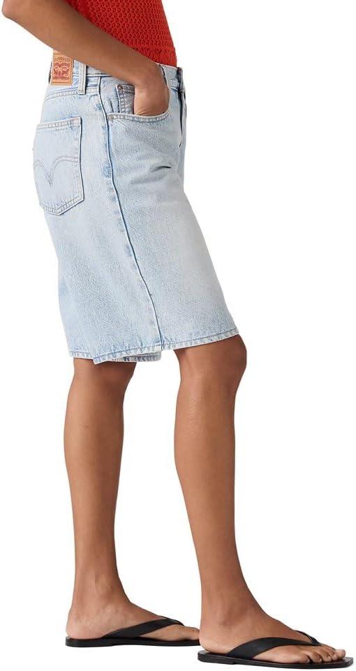 imageLevis Womens Middy JortNew Abraided Art Nonstretch