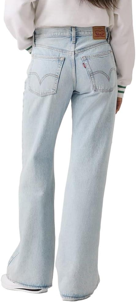 imageLevis Womens Middy Loose Boot JeansNew Abraided Art Nonstretch
