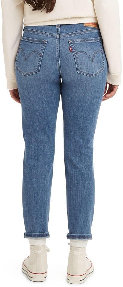 imageLevis Womens New Boyfriend JeansDark Indigo Worn in