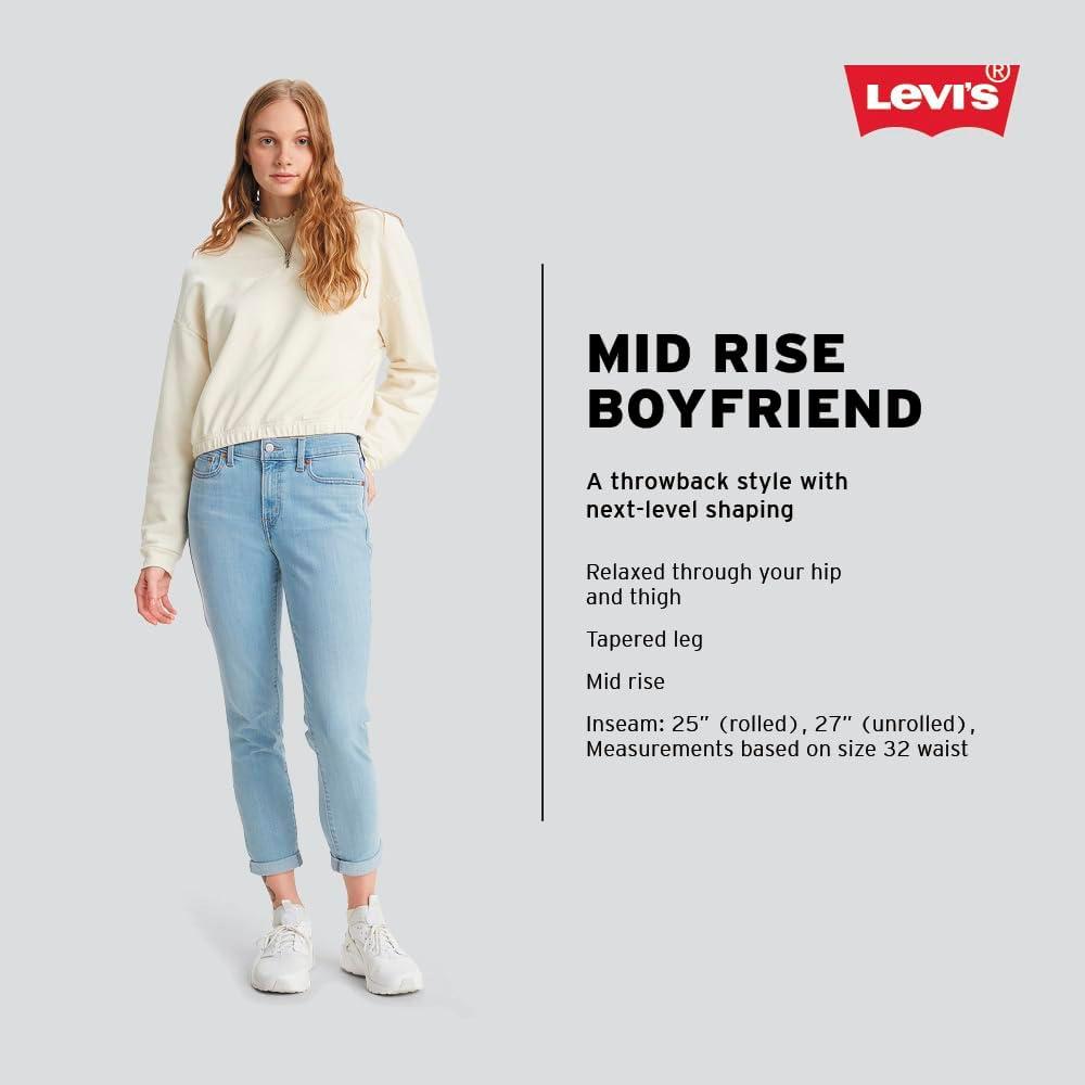 imageLevis Womens New Boyfriend JeansDark Indigo Worn in