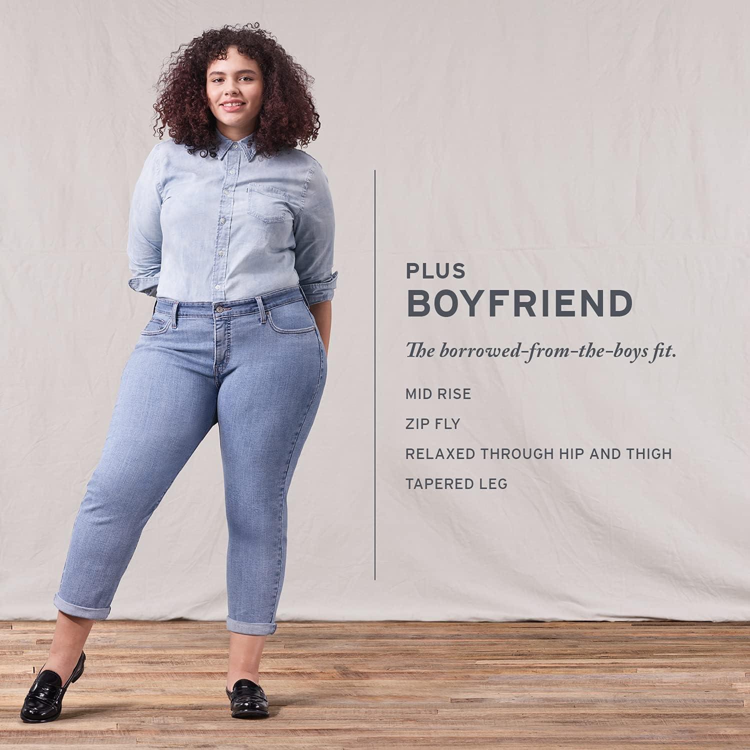 imageLevis Womens New Boyfriend JeansHawaii Blue Waterless