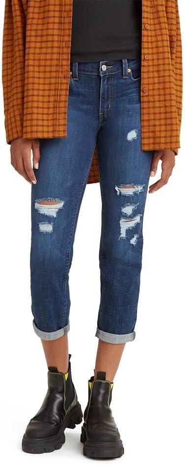 imageLevis Womens New Boyfriend JeansLapis Breakdown Dark Indigo