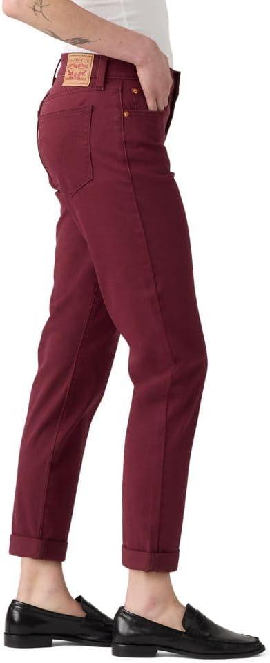 imageLevis Womens New Boyfriend JeansMerlot Twill