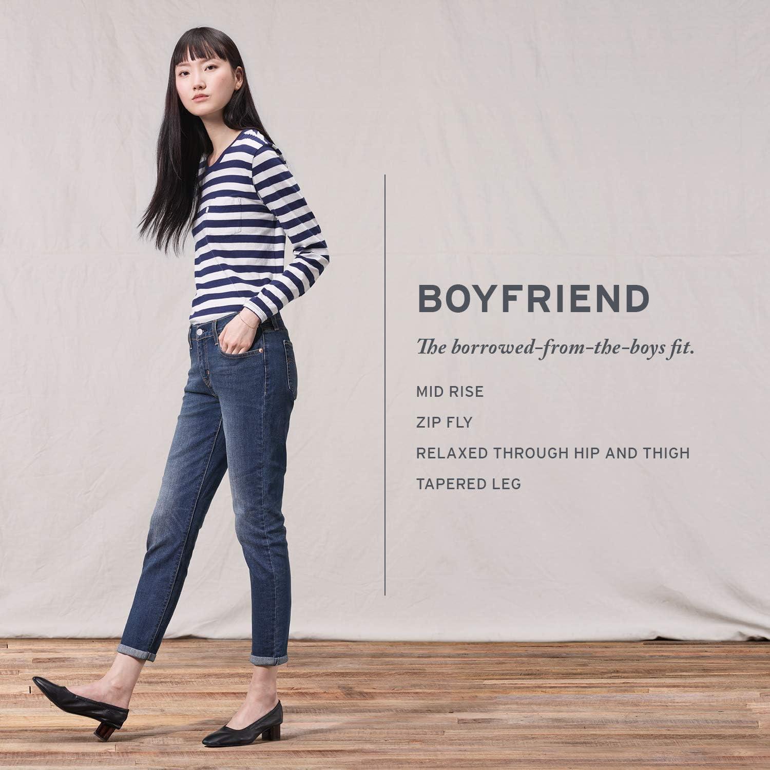 imageLevis Womens New Boyfriend JeansSlate Era Light Indigo