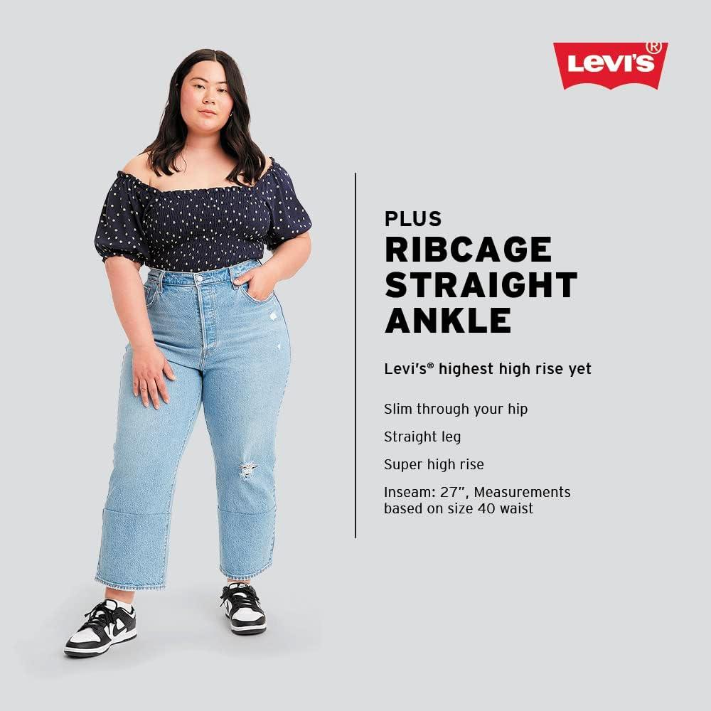 imageLevis Womens Ribcage Straight Ankle JeansCosmic Chatter