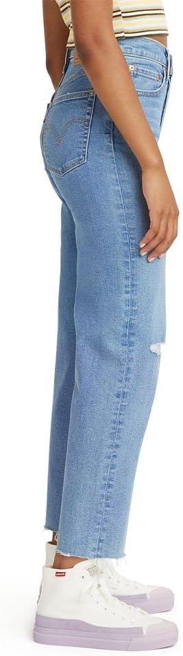 imageLevis Womens Ribcage Straight Ankle JeansFall Trip Medium Indigo
