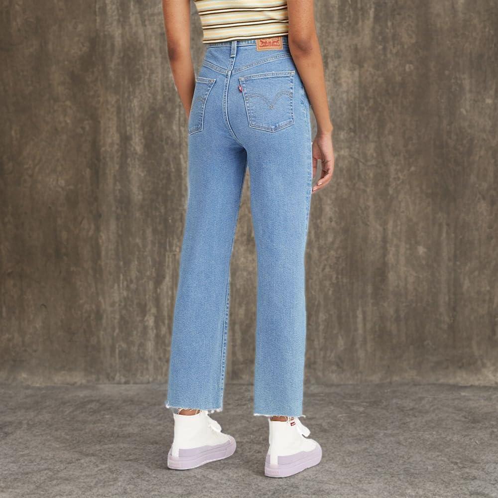 imageLevis Womens Ribcage Straight Ankle JeansFall Trip Medium Indigo