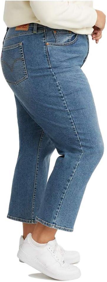 imageLevis Womens Ribcage Straight Ankle JeansMind Your Own Finish Medium Indigo