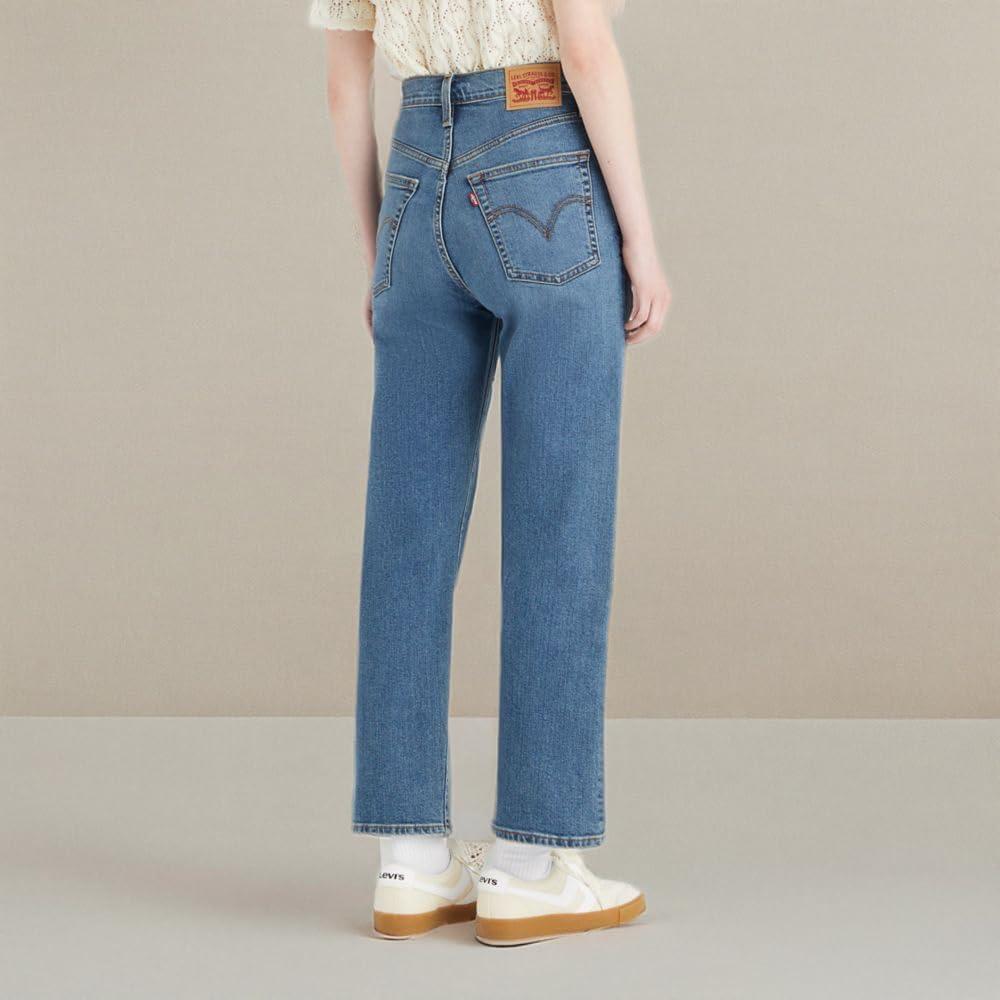imageLevis Womens Ribcage Straight Ankle JeansNew Blue
