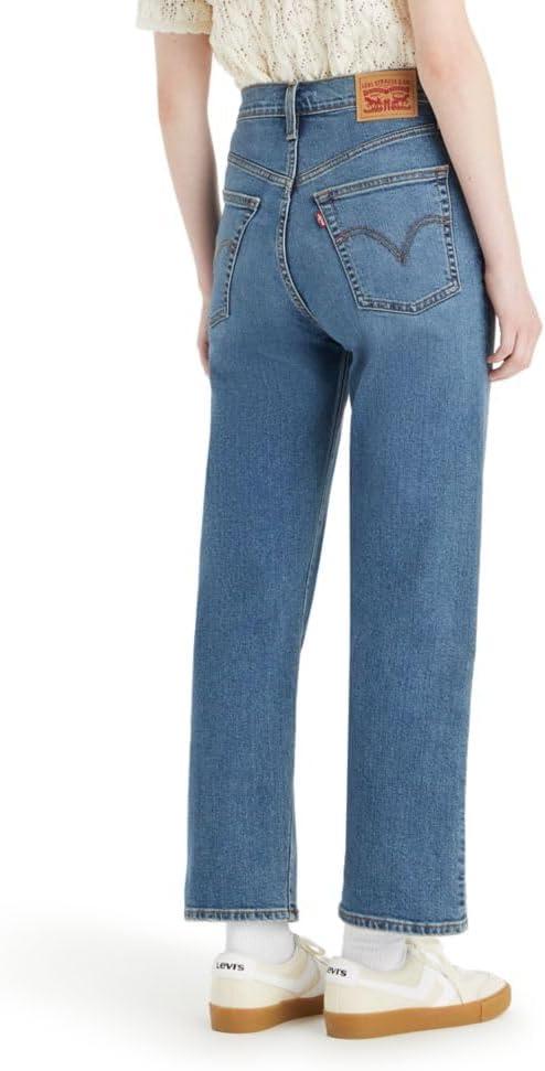 imageLevis Womens Ribcage Straight Ankle JeansNew Blue