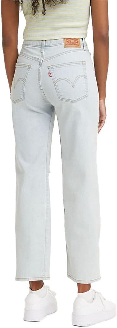 imageLevis Womens Ribcage Straight Ankle JeansSpace Ripple