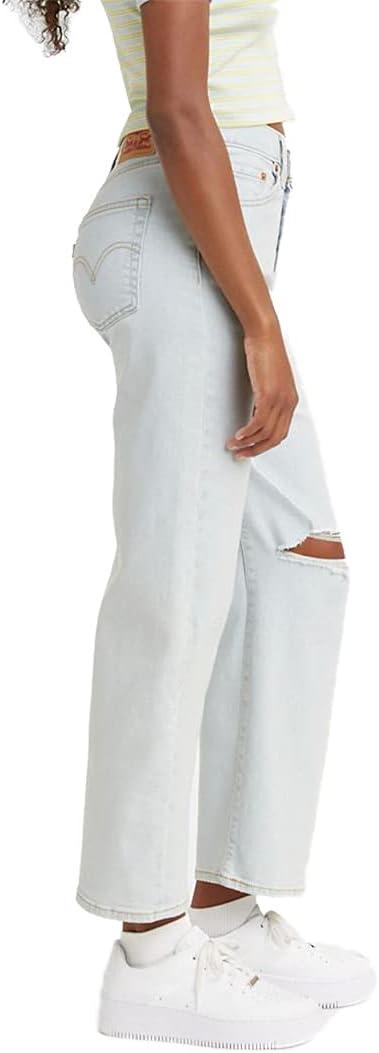 imageLevis Womens Ribcage Straight Ankle JeansSpace Ripple