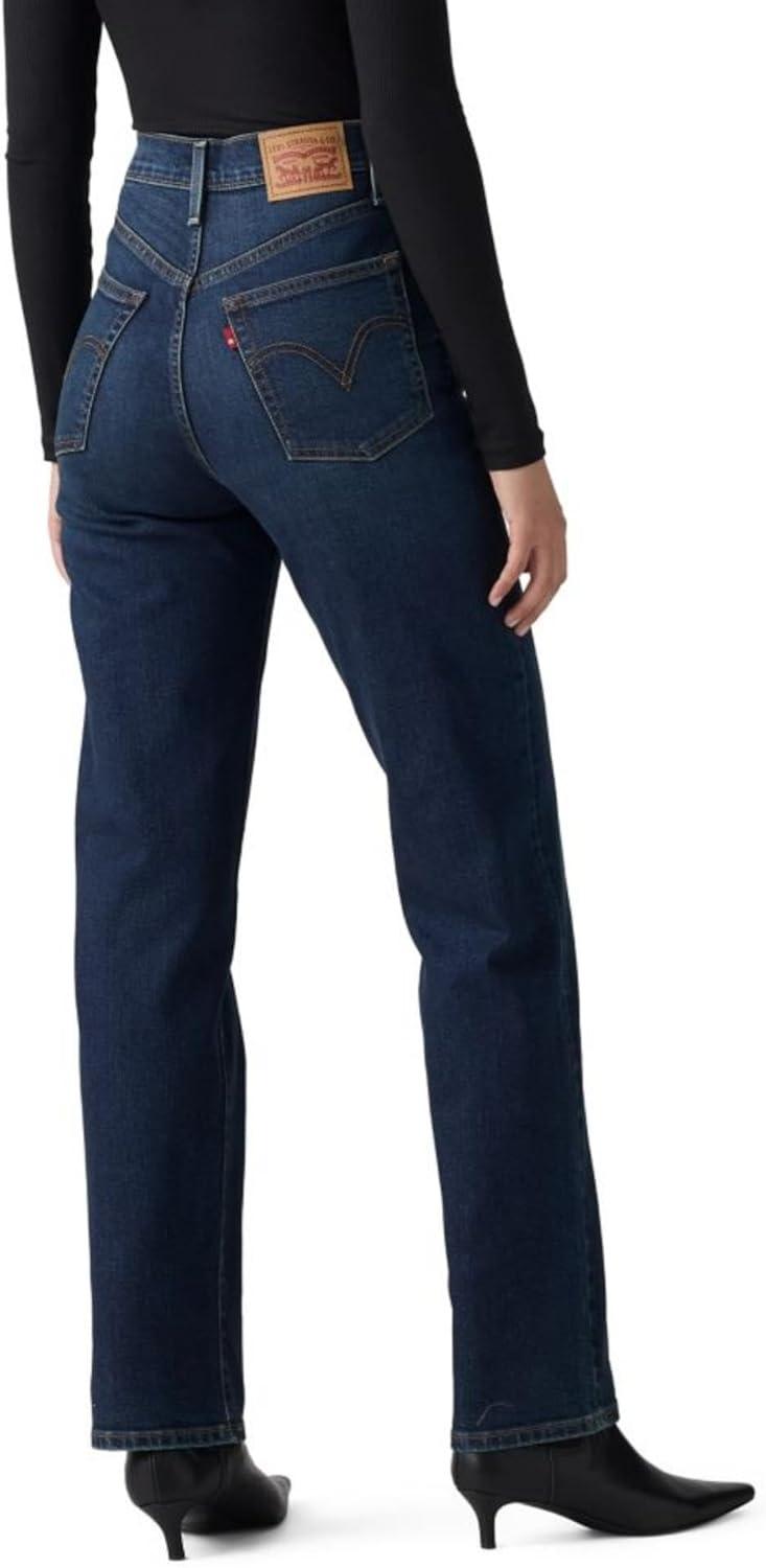 imageLevis Womens Ribcage Straight Full Length JeansGet Organized Stretch