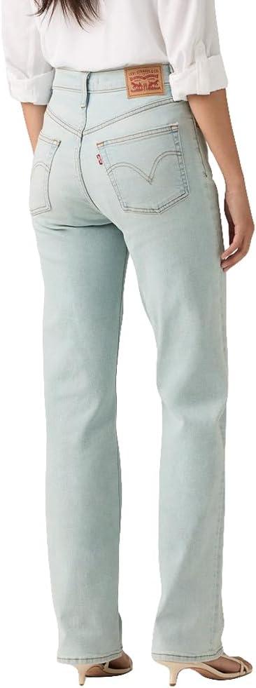 imageLevis Womens Ribcage Straight Full Length JeansNew Project Parallel Stretch