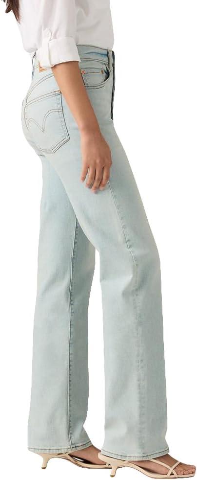 imageLevis Womens Ribcage Straight Full Length JeansNew Project Parallel Stretch