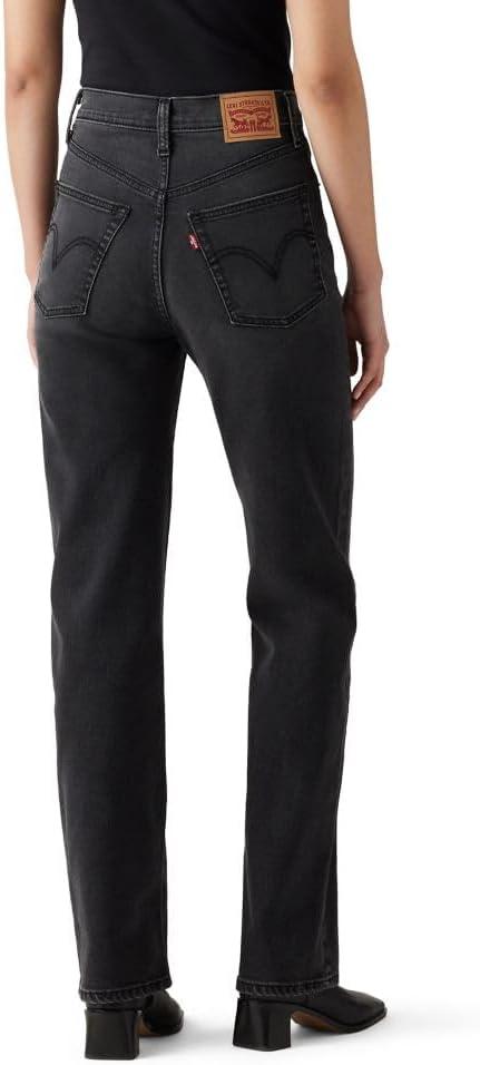 imageLevis Womens Ribcage Straight Full Length JeansSay No Go Stretch