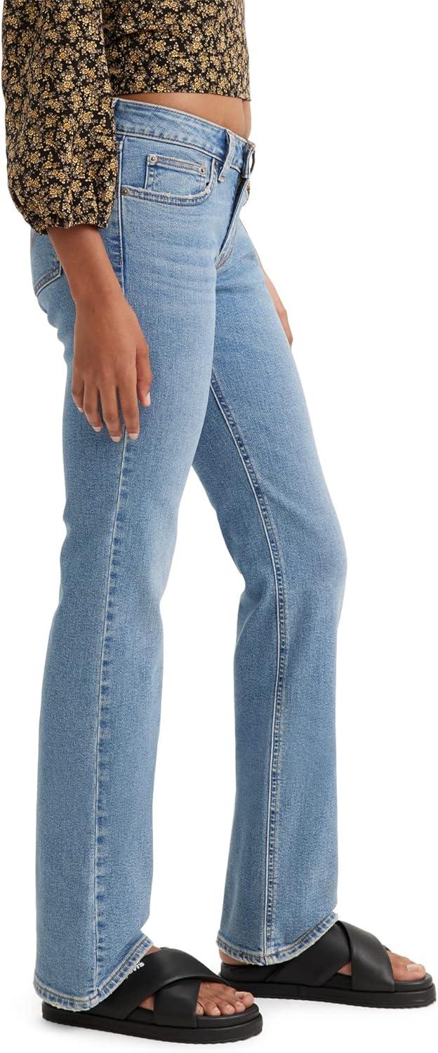 imageLevis Womens Superlow Boot JeansMedium Indigo Destructed