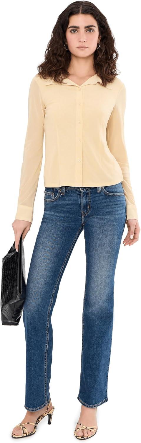 imageLevis Womens Superlow Boot JeansNew Darted Denim Stretch