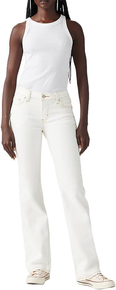 imageLevis Womens Superlow Boot JeansNew Miners Business Stretch