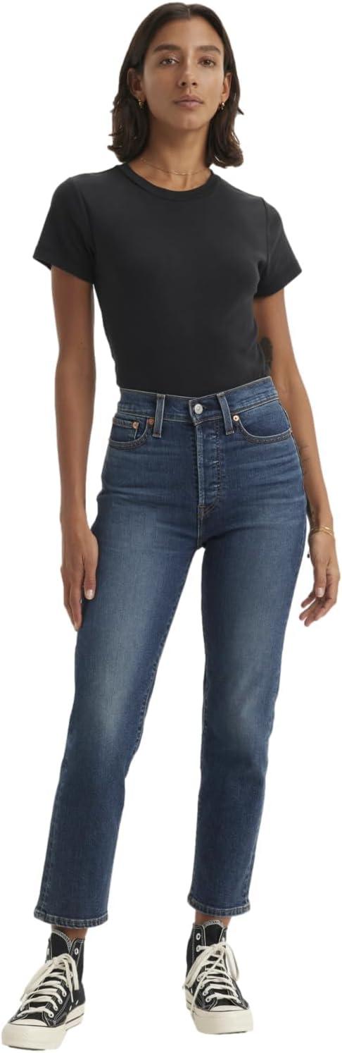 imageLevis Womens Wedgie Straight JeansNew Indigo Here We Go