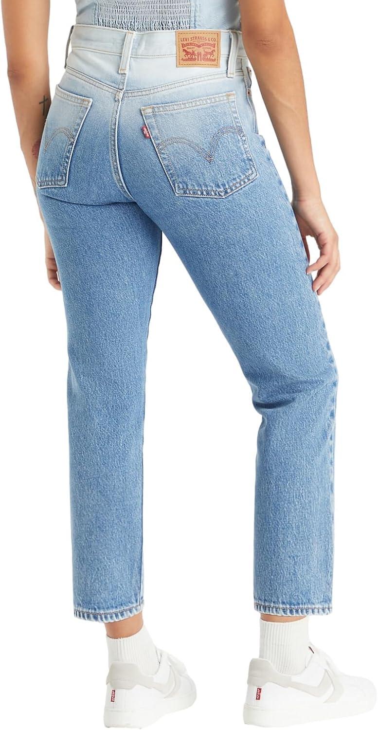 imageLevis Womens Wedgie Straight JeansNew Snowmelt