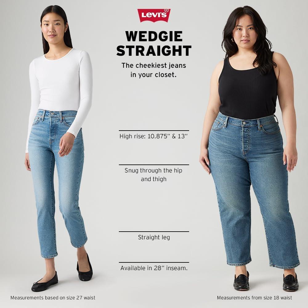 imageLevis Womens Wedgie Straight JeansThe Bells and Whistles