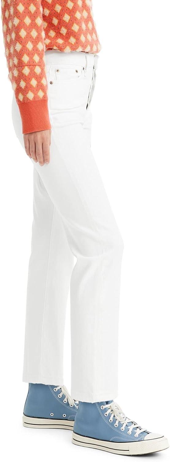 imageLevis Womens Wedgie Straight JeansWhite Stonewash