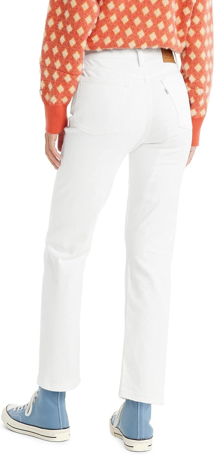 imageLevis Womens Wedgie Straight JeansWhite Stonewash
