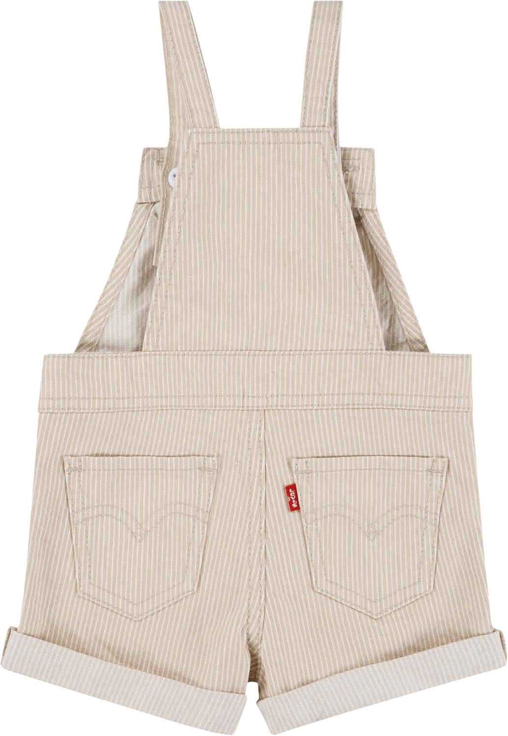 imageLevis babyboys And Baby Denim ShortallIrish Cream
